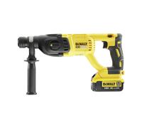 DEWALT Martillo Electroneumático sin Escobillas XR 18V SDS-Plus, 3 Modos, 2.6J, 1550rpm, Incluye Maletín TSTAK, Batería 4Ah y Cargador, Diámetro Máx. de Perforación 26mm, DCH133M1-QW