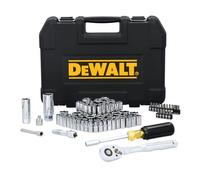 DEWALT Mechanics Tool Set, 1/4 Inch Drive, SAE/Metric Set, 84 Piece (DWMT45424)