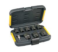 DeWalt Métrico Juego de Llaves de Vaso 9 Pieza Hexagonal Simple Estándar DT7507