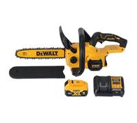 DEWALT Motosierra compacta sin escobillas XR 18V 30 cm con batería de 5Ah incluida, DCMCS565P1-QW