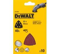 DeWALT Papel de lija 93 x 93 mm, velcro P40, (10 uds) DT3090