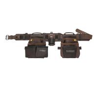 DEWALT Pro - Cinturón de herramientas de cuero con 18 bolsillos