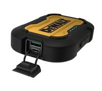 DeWALT Puerto de carga rápida doble Powerbank 10.000mAh Suministrado con un Kevlar® suministrado con cable reforzado tipo C a USB