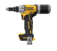 DEWALT Remachadora de batería de 18 V para remaches de 4,8 a 6,4 mm, motor sin escobillas alimentado por batería powerstack, 2 baterías incluidas XR