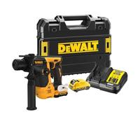 DeWALT SDS-plus DCH072L2-QW Cordless Hammer Drill 12 V Including 2x 3 Ah Batteries, Quick Charger, Additional Handle, Depth Stop, Belt Clip, TSTAK Box II