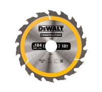 Dewalt Sierra Circular de Construcción 184mm, 18 Dientes, para Madera en Bruto