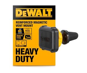 DEWALT - Soporte magnético para teléfono de Coche, Resistente, Universal, para Rejilla de ventilación, Incluye Placas metálicas para Dispositivos no MagSafe.