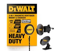 DEWALT Soporte magnético para teléfono para Coche, Cargador inalámbrico Resistente, Soporte de ventilación, Soporte para salpicadero, Soportes de Carga para teléfono Celular, Accesorios para tu Coche