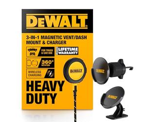 DEWALT Soporte magnético para teléfono para Coche, Cargador inalámbrico Resistente, Soporte de ventilación, Soporte para salpicadero, Soportes de Carga para teléfono Celular, Accesorios para tu Coche