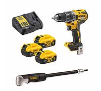 DEWALT - Taladro atornillador inalámbrico (3 baterías, 5 Ah y kit accesorios DCD791P3A-QW)