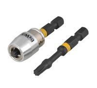 DEWALT Torsión de Impacto Brocas TX25 X 50mm (x2) Y Magnético Medio de Seguridad