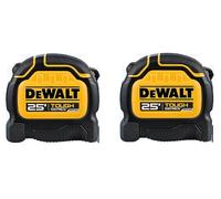 Dewalt ToughSeries - Cinta métrica de 25 pies, paquete de 2