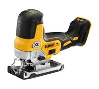 DEWALT Sierra calar empuñadura superior sin escobillas 18V XR, DCS335N-XJ | Sierra de calar 18V XR sin escobillas con cambio de hoja sin llave, base biselable y acción pendular de 4 posiciones.