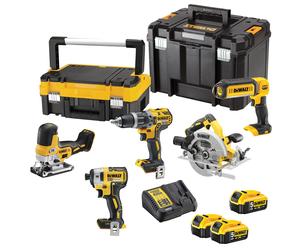 Dewalt zestaw combo 18v dck500p3t (dcd796 + dcf887 + dcs570 + dcs335 +