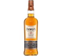 DEWAR'S 12 Años, Whisky Escocés Blended, 40% ABV, 50cl / 500ml, Doble Añejamiento en Barricas de Bourbon de Primer Llenado para un Extra de Suavidad