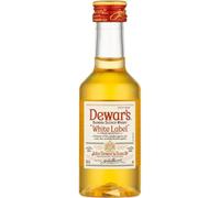 DEWAR'S White Label Blended Scotch Whisky, 10 x 50 ml, 40% vol., Acabado en Barricas de Roble Seleccionadas