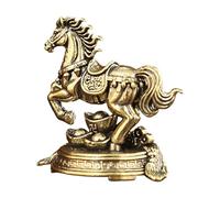 dewdat Figurine Année Du Cheval 2026 | Statue De Cheval En Laiton, | Sculpture De Collection, Ornement De Table | Idéale Pour Meuble TV, Entrée, Cheminée, Bureau, Salon, Chambre, Bureau