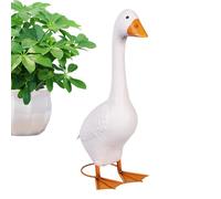 dewdat Porch Goose Statue | 30cm/11.8 Inch Resin Statue | Goose Decor | For Porch Outdoor Garden Yard Lawn Patio Entryway Farmhouse