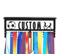 dewdat Porte-Trophée | Accessoires De Maison En Métal À Fixation Murale | Étagère Murale Avec Crochets,pour Football Football Américain Baseball Basketball Tennis Natation Volleyball