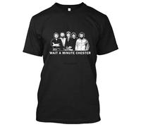 dewe3tdesdEU Wait-A-Minute-Chester-The-Band-Version-Shirt-Vintage-DMN-Gift-Black