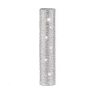 Dewedrt Cubierta Manejar MicróFono, con Manejar MicróFono con Diamantes ImitacióN Brillantes para Fiestas y Programas TelevisióN,para la MayoríA los MicróFonos InaláMbricos,Plateado