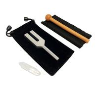Dewedrt DipasóN de 4096 Hz, DiapasóN de Cristal para CuracióN, con Martillo de Madera y Bolsa de Almacenamiento Suave