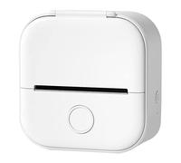 Dewedrt Mini Impresora de Bolsillo, Nueva ActualizacióN de ImpresióN RáPida Mini Impresora TéRmica PortáTil, Impresora FotográFica Bluetooth InaláMbrica (Blanco)