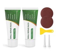 DEWEL 200g Crema de Reparación de pared, Masillas de Relleno Pared Blanca, Reparación de Paredes Dañadas, Kit de Reparación de Pared para Reparar Grietas, Agujeros, Grafitis