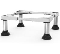 DEWEL Base Ajustable para Lavadora, Estructura Base para Lavadora para Frigorífico, Secadora y Congelador, Carga de Oso 300 kg, Ajustable 43-62 cm, 20-23 cm, Blanco