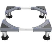 DEWEL Base ajustable para lavadora, Pedestal para lavadora y secadora, Capacidad de carga 350 kg, Ancho ajustable 44,5-67 cm, Altura de elevación 18 cm-22 cm, Gris