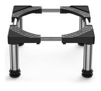 DEWEL Base para Refrigerador altura 23-26cm Ajustable Base Lavavajillas Base para Soporte Frigorifico Congelador Gabinete de Cocina y Electrodomésticos Estáticos, Largo/Ancho 45-67cm, Blanco, Negro