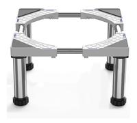 DEWEL Base para Refrigerador altura 23-26cm Ajustable Base Lavavajillas Base para Soporte Frigorifico Congelador Gabinete de Cocina y Electrodomésticos Estáticos, Largo/Ancho 45-67cm, Blanco, Blanco