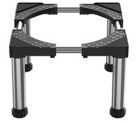 DEWEL Base para Refrigerador altura 28-31cm Ajustable Base Lavavajillas Base para Soporte Frigorifico Congelador Gabinete de Cocina y Electrodomésticos Estáticos, Largo/Ancho 45-67cm, Negro