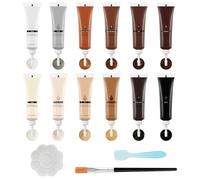 DEWEL Masilla para Madera en 12 Colores, Kit de Reparación y Restauración de Suelos, Gabinetes y Muebles