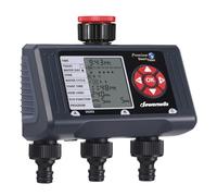 DEWENWILS Temporizador de riego de 3 Zonas, Temporizador de riego con 4 procedimientos programables, Negro