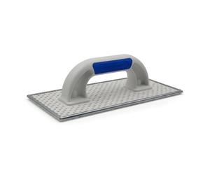 DEWEPRO® Tabla de lijado para ETICS y hormigón celular, superficie de raspado - tabla de frotar con chapa de acero galvanizado, 270x130mm - tabla de nivelación - lijadora