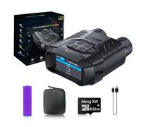 DEWIN 4K Prismaticos Vision Nocturna,Binoculares Visión Nocturna Visor Nocturno con Recargable 2000mAh,Visión Infrarroja de 7 Niveles Alcance Visible 300M with Zoom Digital 6X