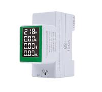 DEWIN Amperímetro Digital, Voltimetro PZEM-008 Medidor de Energía Eléctrica AC50-300V/100A Medidor de Consumo Electrico Probador de Voltaje Vatímetro para Medición de Circuito Doméstico