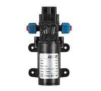 DEWIN Bomba de Agua 24V, Micro Bomba de Diafragma de Alta DC 60W 4L/Min Bomba de Agua Autocebante de Alta Presión Bomba de Membrana Autocebante DC para Jardín, Caravana, Camping, RV, Botes