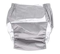DEWIN Braga Impermeable Adulto,Braga Pañal Adulto Pañales De Tela Para Adultos Pañales Lavables Para Adultos Protector Pañal Adulto Reutilizable(Gris)