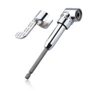 DEWIN Broca de ángulo recto, destornillador eléctrico de 105°, adaptador de broca de extensión en ángulo con vástago hexagonal de 1/4 pulgadas de largo, soporte magnético de acero al cromo vanadio