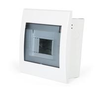 DEWIN Caja de Conexiones a Prueba de Agua, Caja de distribución de Caja de riel DIN 6 vías Caja de distribución a Prueba de Agua montada al RAS de 1 Fila Caja eléctrica