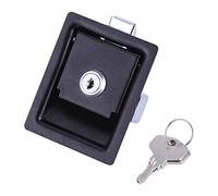 DEWIN Cerradura de La Puerta de Entrada de La Paleta del Automóvil, Pestillo de La Cerradura de La Puerta de Entrada de Seguridad de Acero al Carbono Pestillo con 2 Llaves