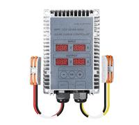 DEWIN Controlador de Carga Solar, Boost MPPT Regulador de Carga Solar 24-85V Voltaje Ajustable Step Up Cargador de Batería Solar 400W