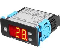 DEWIN Controlador de Temperatura, Calentador de Agua Solar Controlador de Temperatura Termostato con Pantalla Digital con Sensor