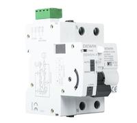 DEWIN Diferencial Auto Rearmable, 2P 63A 30mA Interruptor Diferencial Rearme Automatico Rearmador Automatico Diferencial RCCB Inteligente Interruptor de Protección de Bajo Voltaje