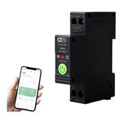 DEWIN Disyuntor Inteligente WiFi, 1P 63A Retardo de sobrecorriente Disyuntor Inteligente Temporizador de medición Interruptor Remoto por Voz con protección contra Fugas