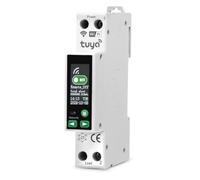 DEWIN Disyuntor Inteligente WiFi Tuya, 1P+N 40A 90-240V AC Pantalla LCD Disyuntor WiFi Inteligente Interruptor Medidor Remoto Interruptor Automático