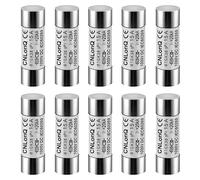 DEWIN Fusibles fotovoltaicos,Fusible Fotovoltaico Solar DC1000V 15A Fusibles solares de 15A 10X38 mm Enlace de Fusible Tipo gPV, para protección del Sistema Solar Fotovoltaico