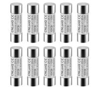 DEWIN Fusibles fotovoltaicos,Fusible Fotovoltaico Solar DC1000V 25A Fusibles Solares 10X38 mm Enlace de Fusible Tipo gPV,para Protección del Sistema Solar Fotovoltaico (25A)